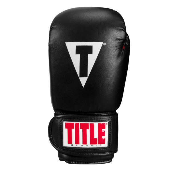 Боксерські рукавиці TITLE Classic Boxing Gloves Black/Red Large