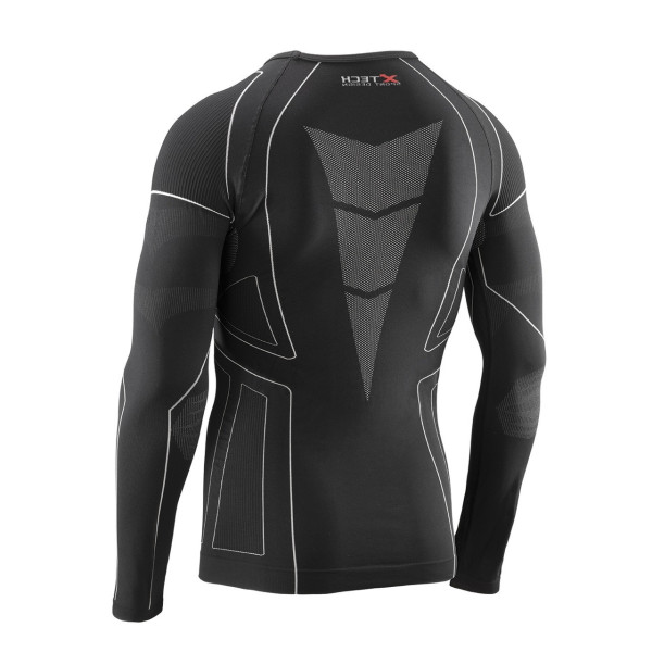 Термокофта (лонгслів) X TECH Maglia Race 3 Munica Lunga giroc Nero L/XL Чорна
