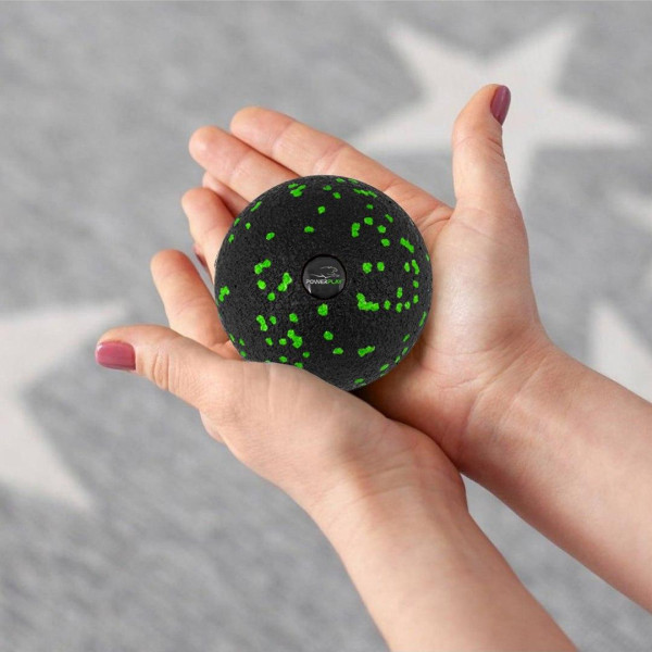Масажний м'яч PowerPlay PP-4351 Epp Massage Ball (d10) Чорно/Зелений