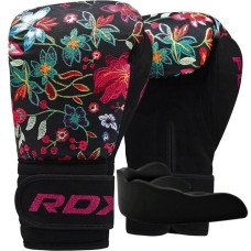 Боксерські рукавиці RDX FL-3 FLORAL BLACK-8 унцій (капа в комплекті)