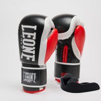 Боксерські рукавиці Leone GN333 LOGO WACS Black 10 унцій (капу в комплекті)