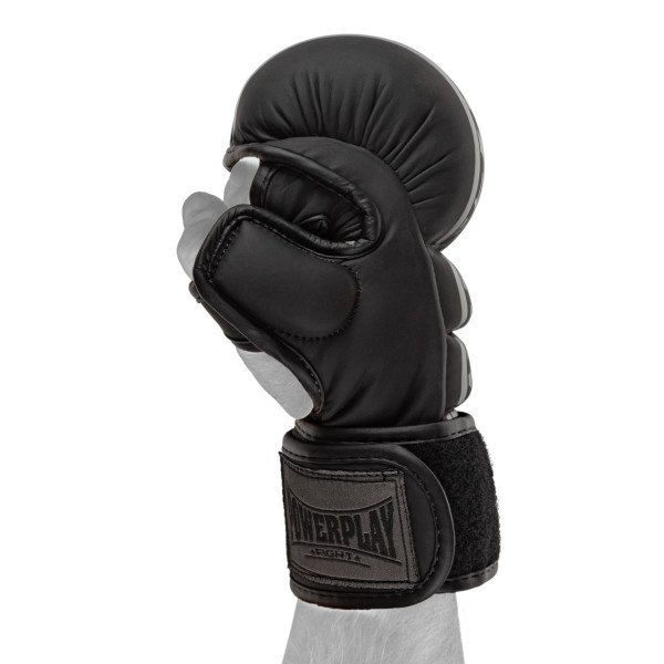 Рукавиці для MMA PowerPlay PP_3033 Ultra Matt Чорні S