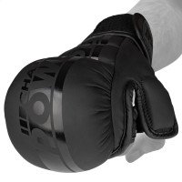 Рукавиці для MMA PowerPlay PP_3033 Ultra Matt Чорні S