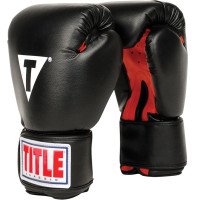 Боксерські рукавиці TITLE Classic Boxing Gloves Black/Red Large