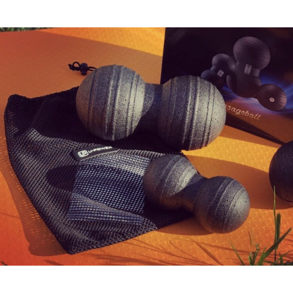 Набір масажних м'ячиків U-POWEX EPP Massage Ball (3 шт.) Black