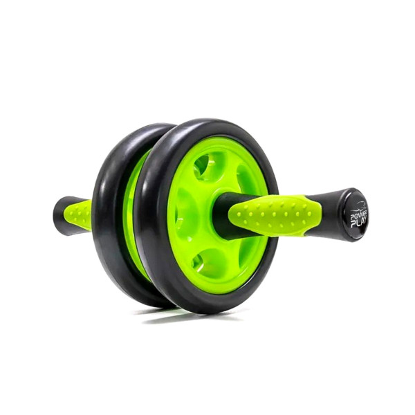Колесо для преса подвійне PowerPlay 4327 Dual-Core Ab Wheel Чорно-червоне
