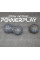 Набір для йоги PowerPlay PP_4008 EPP Foam Roller Set роллер + 2 масажні м'ячі Чорно-синій
