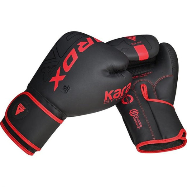 Боксерські рукавиці RDX F6 MATTE RED-6OZ (капа в комплекті)