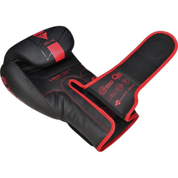Боксерські рукавиці RDX F6 MATTE RED-6OZ (капа в комплекті)