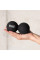 Масажний силіконовий подвійний м'яч PowerPlay PP-4355 Silicone Lacrosse Peanut Ball (6.3*12.6см.) Чорний
