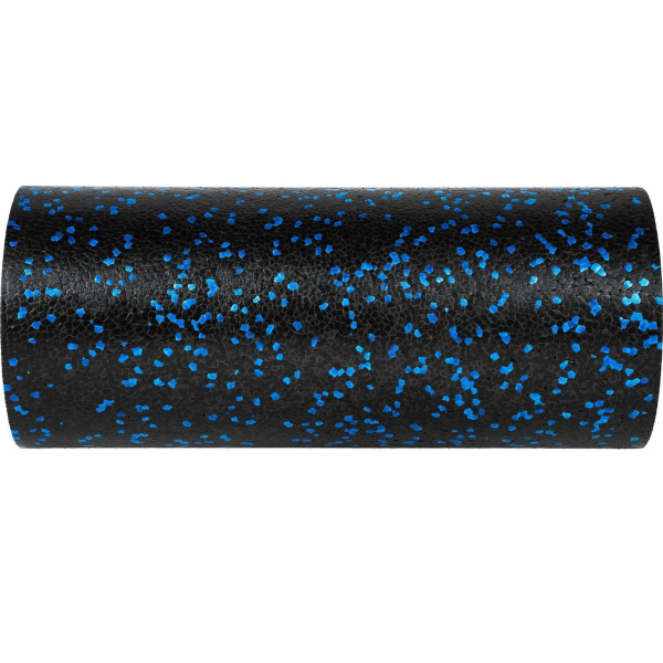Масажний ролик (роллер) гладкий PowerPlay PP-4347 EPP Foam Roller Чорно/Синій (33x14см.)