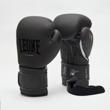 Боксерські рукавиці Leone GN059 Black/White 12 унцій (капу в комплекті)