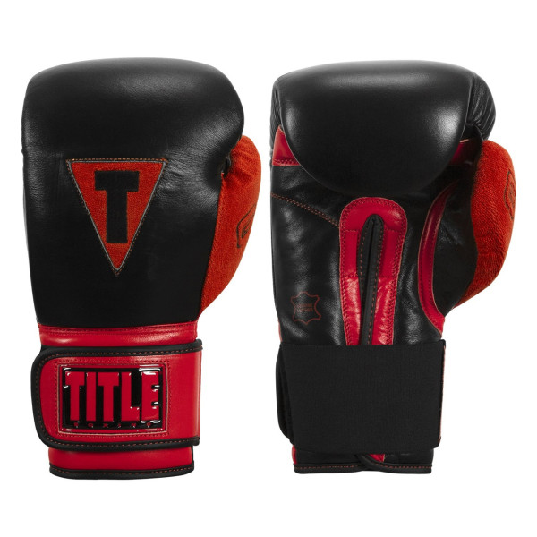 Боксерські рукавиці TITLE Boxing All Heart Bag Gloves 2.0 Black/Red 12 oz