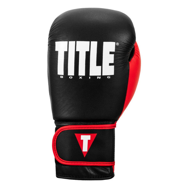Боксерські рукавиці TITLE Boxing Dynamic Strike Black/Red 16 oz