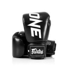Боксерські рукавиці Fairtex BGV1-ONE (натуральна шкіра) Black 10 унцій