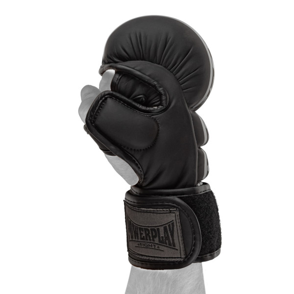Рукавиці для MMA PowerPlay PP_3033 Ultra Matt Чорні M