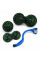 Набір масажних м'ячиків PowerPlay 4007 EPP Massage Ball Чорно-Зелені (3 шт.)