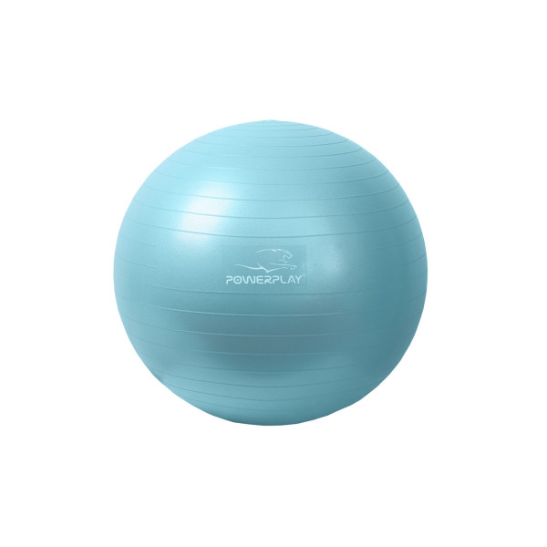 М'яч для фітнесу (фітбол) PowerPlay 4001 Ø65 cm Gymball М'ятний + помпа