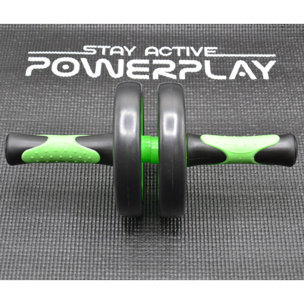 Колесо для преса подвійне PowerPlay 4327 Dual-Core Ab Wheel Чорно-червоне