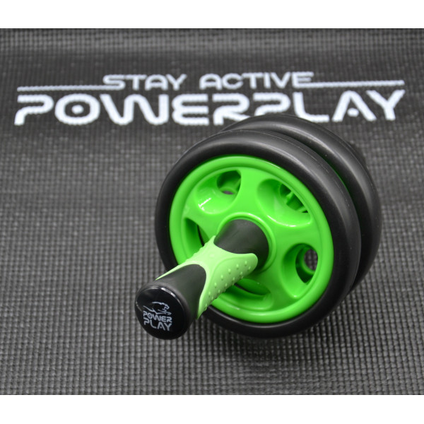 Колесо для преса подвійне PowerPlay 4327 Dual-Core Ab Wheel Чорно-червоне