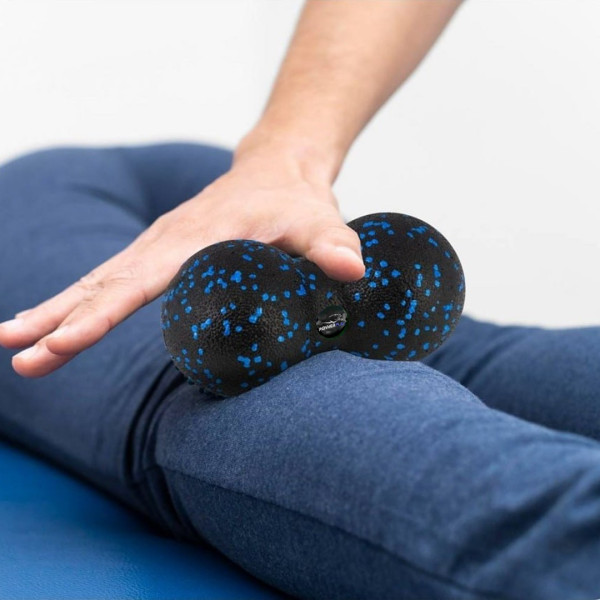 Масажний набір PowerPlay PP_4015 EPP Foam Roller Set 4in1 (2-ва роли + 2-ва м'ячі) Чорно-синій