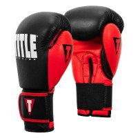 Боксерські рукавиці TITLE Boxing Dynamic Strike Black/Red 16 oz