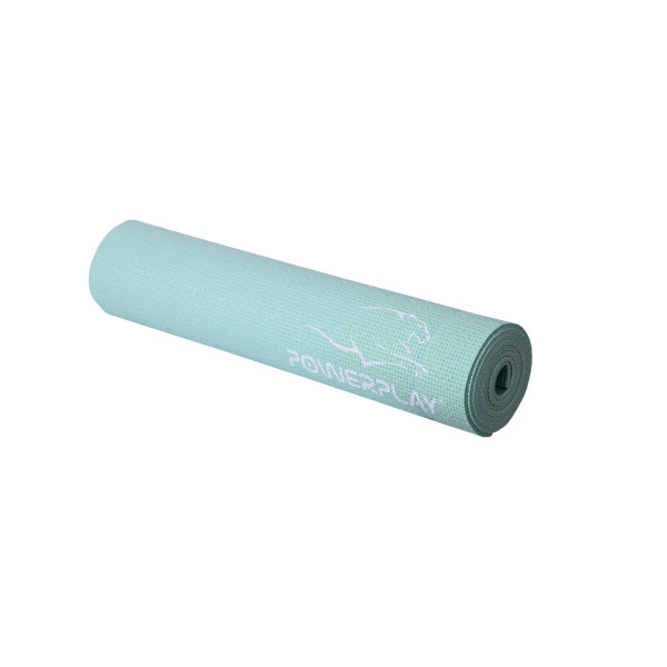 Килимок для йоги та фітнесу PowerPlay 4010 PVC Yoga Mat М'ятний (173x61x0.6)