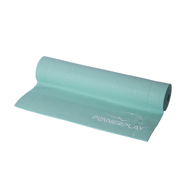 Килимок для йоги та фітнесу PowerPlay 4010 PVC Yoga Mat М'ятний (173x61x0.6)