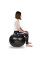 М'яч для фітнесу (фітбол) PowerPlay 4001 Ø65 cm Gymball Чорний + помпа