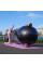 М'яч для фітнесу (фітбол) PowerPlay 4001 Ø65 cm Gymball Чорний + помпа