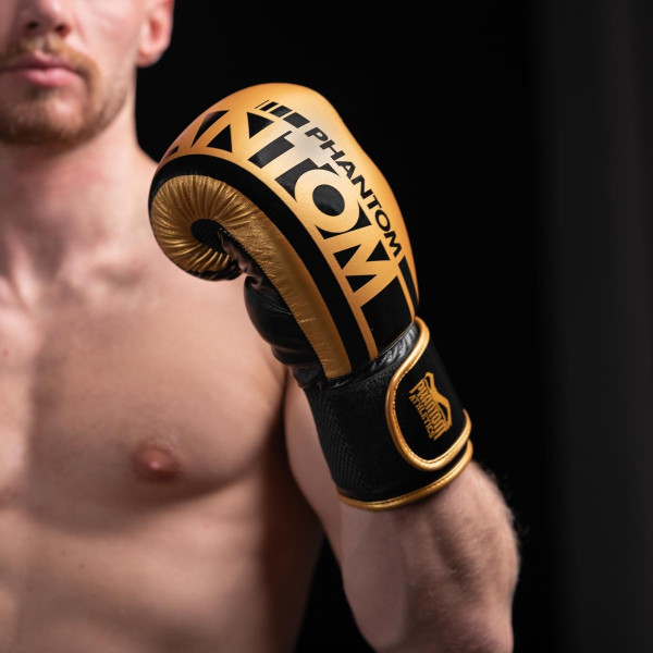 Боксерські рукавиці Phantom APEX Elastic Gold 12 унцій (капа в подарунок)