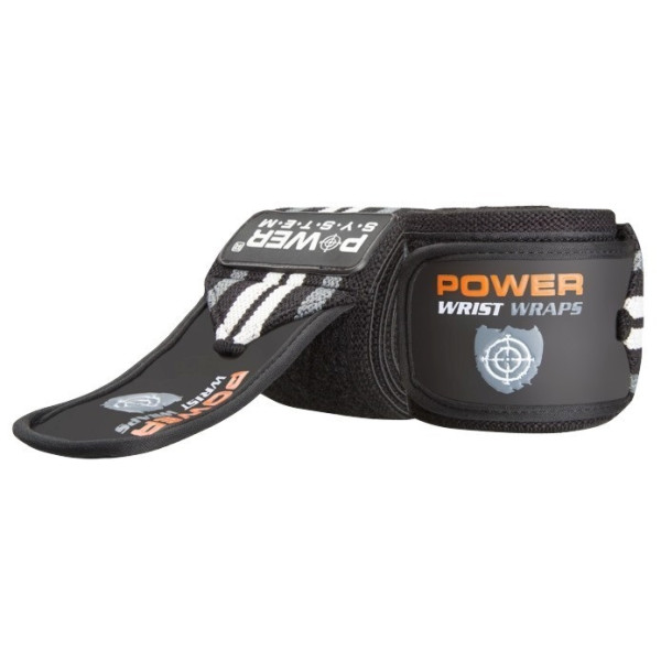 Кистьові бинти Power System PS-3500 Wrist Wraps Grey/Black