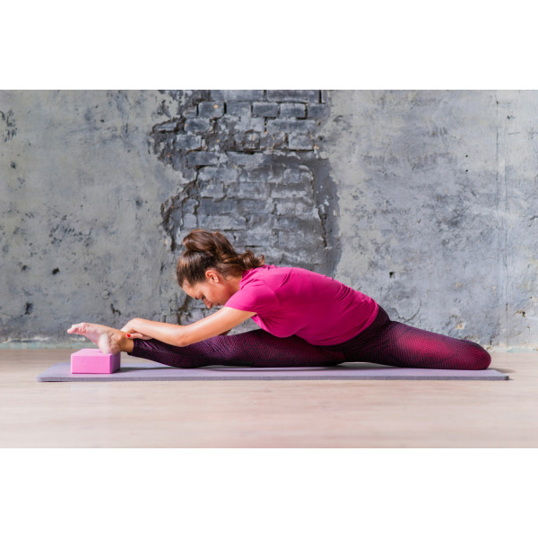 Блок для йоги PowerPlay 4006 Yoga Brick Рожевий