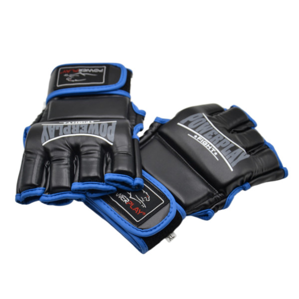 Рукавиці для MMA PowerPlay 3058 Чорно-Сині L