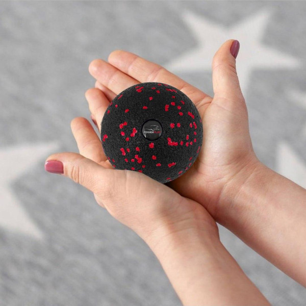 Масажний м'яч PowerPlay PP-4350 Epp Massage Ball (d8) Чорно/Червоний