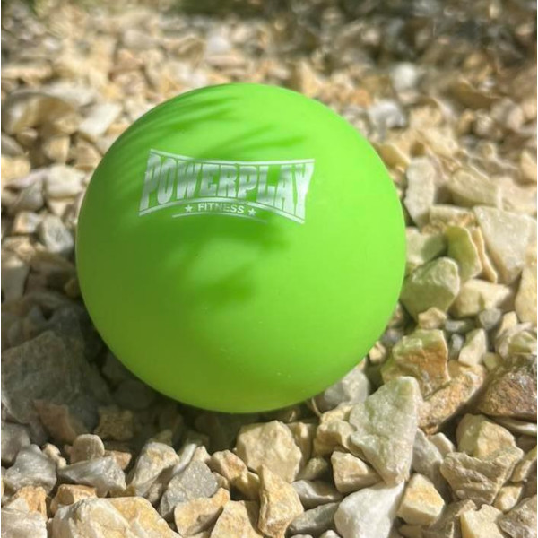 Масажний силіконовий м'яч PowerPlay PP-4354 Silicone Lacrosse Ball (6.3см.) Зелений