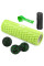 Набір для масажу та йоги PowerPlay PP_4097 (Ролик 30*10 + 2-ва мячі) Green + резинка 5.5 кг.