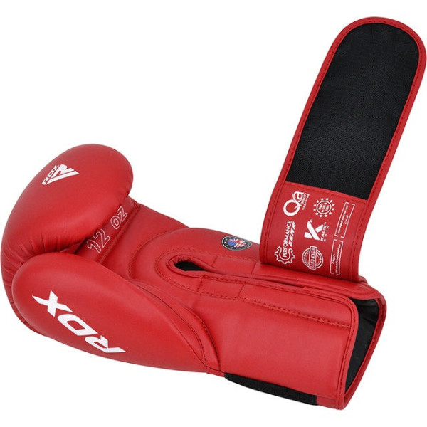 Боксерські рукавиці RDX AS2 RED-12 унцій (капа в комплекті)