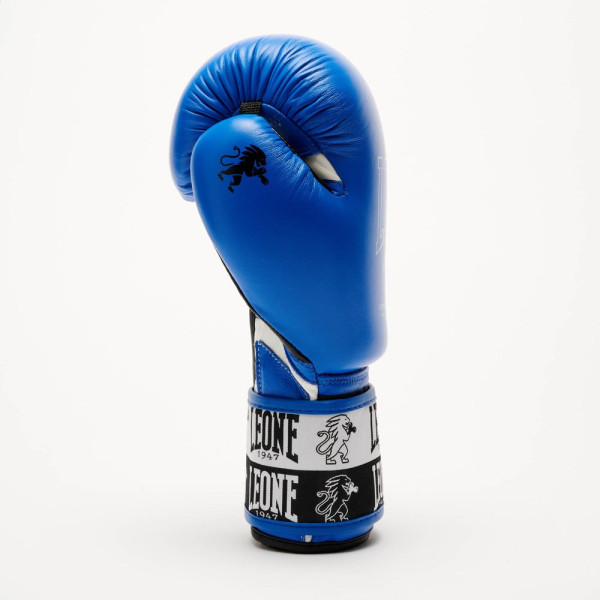 Боксерські рукавиці Leone GN208 ICONIC Blue 12 унцій (бинти 4 м. в комплекті)