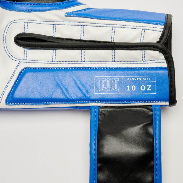 Боксерські рукавиці Leone GN208 ICONIC Blue 12 унцій (бинти 4 м. в комплекті)