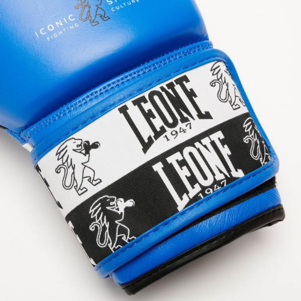 Боксерські рукавиці Leone GN208 ICONIC Blue 12 унцій (бинти 4 м. в комплекті)