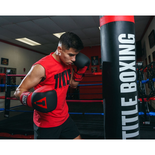 Боксерські рукавиці TITLE Boxing Guts and Glory Black/Red L 14oz