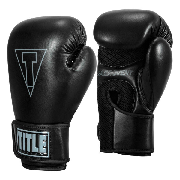 Боксерські рукавиці TITLE Boxing Vegan Gloves Black 12 oz