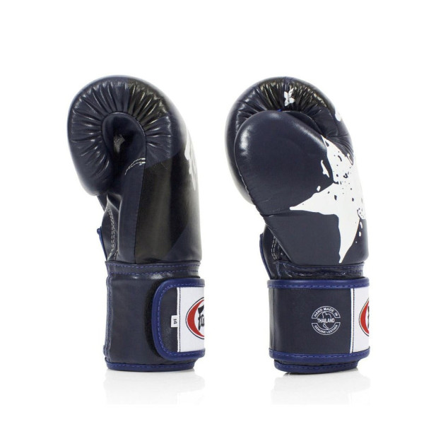 Боксерські рукавиці Fairtex BGV1 Nation Print Blue 10 унцій