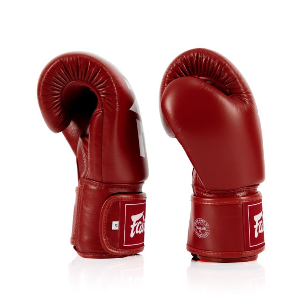 Боксерські рукавиці Fairtex BGV1-ONE (натуральна шкіра) Red 12 унцій