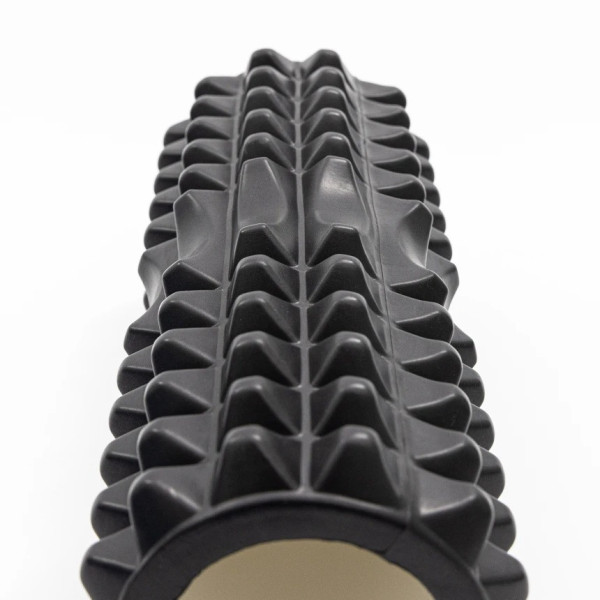 Масажний ролик (роллер) PowerPlay 4405 EVA Massage Roller Чорний (33x12см.)