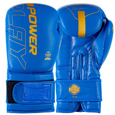 Боксерські рукавиці PowerPlay 3089 Alpha Сині 12 унцій