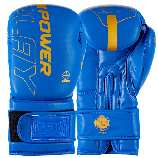 Боксерські рукавиці PowerPlay 3089 Alpha Сині 14 унцій