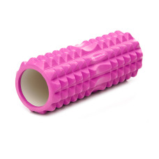 Масажний ролик (роллер) PowerPlay 4405 EVA Massage Рожевий Roller (33x12см.)