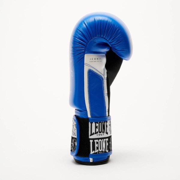 Боксерські рукавиці Leone GN208 ICONIC Blue 16 унцій (бинти 4 м. в комплекті)